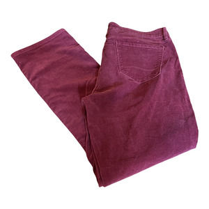 NYDJ Rust Classic Corduroy Five Pocket Jeans, size 14